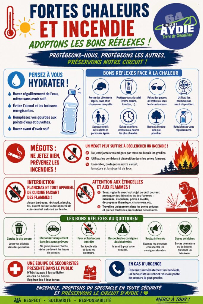 Fortes chaleurs & Incendie – Aydie